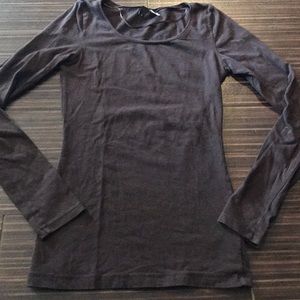 Basic brown long sleeve shirt